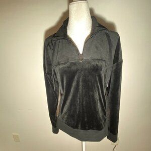 Champion Black C9 Velour 1/4 Zip Pullover - Size Small